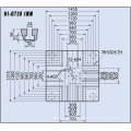 738tons Machine de moulage par Injection hydraulique